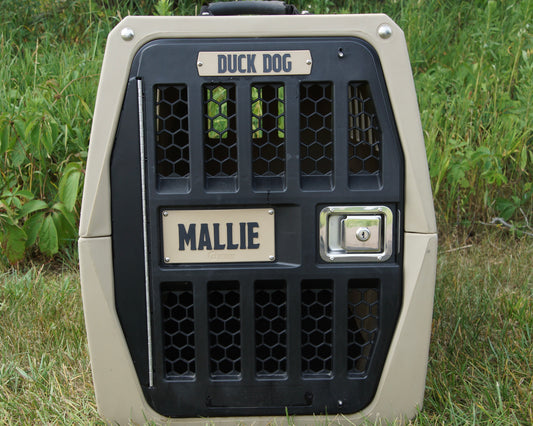 Gunner Kennel Name Plate and logo plate combo